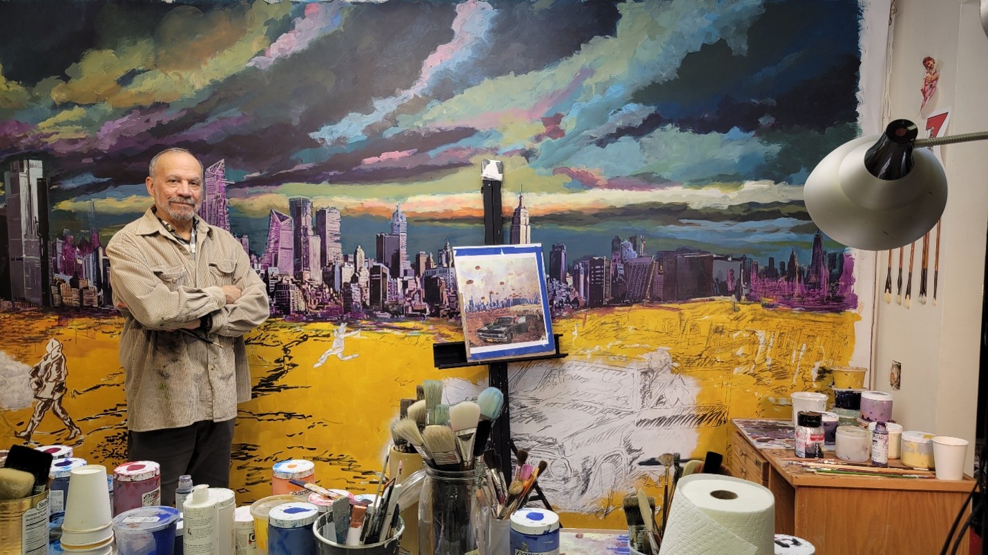 walking on a dream ray guzman commissioned painting